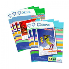 ORINK PP FOTÓPAPÍR A4 E 180G 20LAP FÉNYES ORINK (P610180E20) fotópapír