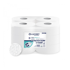 ORINK Toalettpapír 2 rétegű közületi átmérő 19 cm hófehér 100 % cellulóz 12 tekercs/karton Aquastream 150 Lucart_812223J (812223J) higiéniai papíráru