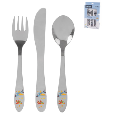 Orion BOY baba evőeszköz készlet 3db (143617) tányér és evőeszköz