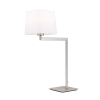 Orion Carlton szatén króm-fehér asztali lámpa (ORI-LA 4-1209/1_S_CHR) E27 1 izzós IP20