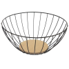 Orion Gyümölcskosár fém/fa RADKA átmérő 28 cm