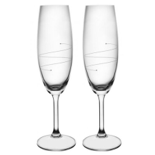 Orion Hullám 2 részes pezsgőspohár készlet, 0,22 l üdítős pohár