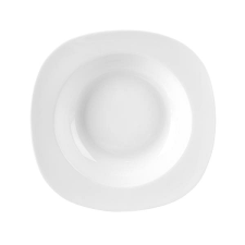Orion Porcelán mélytányér szögletes LUNA tányér és evőeszköz