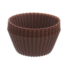 Orion Szilikon sütőforma, kosárka, Muffin, 12 db, barna edény
