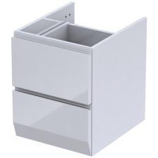 Oristo Brylant szekrény 40x48.5x50 cm Függesztett, mosdó alatti fehér OR36-SD2S-40-1 fürdőszoba bútor