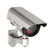 ORNO Dummy CCTV megfigyelő kamera, akkumulátor, ezüst megfigyelő kamera