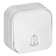 ORNO Nyomógomb, csengőjellel, falon kívüli (10A/230V), fehér villanyszerelés