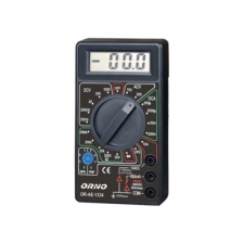 ORNO ORAE1334 Multiméter, AC/DC fesztültség mérés, DC áramerősség mérés, ellenállás mérés, áram frekvencia mérés, tranzisztor hFE mérés, dióda teszter, 9V elem (tartozék) biztonságtechnikai eszköz