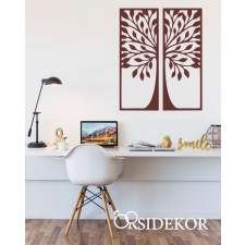 OrsiDekor 2 részes lombos fa falikép fából grafika, keretezett kép