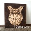 OrsiDekor 2 rétegű bagoly falikép fából
