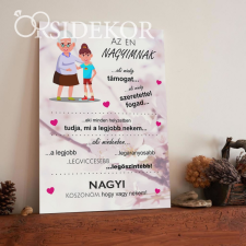 OrsiDekor AZ ÉN NAGYIMNAK Ajándék tábla dekorációs kellék