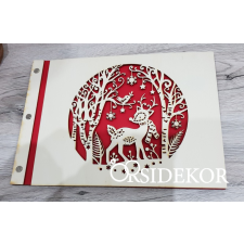 OrsiDekor Karácsonyi-könyv , emlékkönyv , fotóalbum fényképalbum