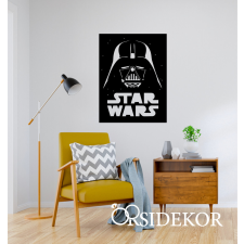 OrsiDekor Star Wars / Dart Wader falikép fából grafika, keretezett kép