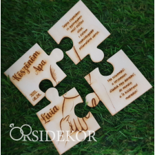 OrsiDekor Szülőköszöntő puzzle dísztáskában Apa dekorációs kellék