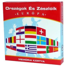  Országok és zászlók Európa memóriakártya kártyajáték