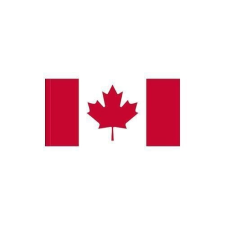  Országzászló, szalaggal, 90 x 60 cm, Kanada dekoráció