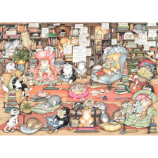 Őrült macskák: Bingley könyvklub 1000 darabos puzzle puzzle, kirakós