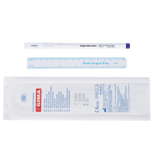  Orvosi, sebészeti bőrjelölő viola toll + vonalzó 100db – steril gyógyászati segédeszköz