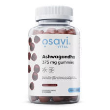 Osavi Ashwagandha kivonat 375 mg 90 cseresznye ízű gumicukor  Étrend-kiegészítő gyógyhatású készítmény