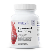 Osavi liposzómás vas, liposzómás vas, 20 mg, 60 növényi kapszula  Étrend-kiegészítő gyógyhatású készítmény