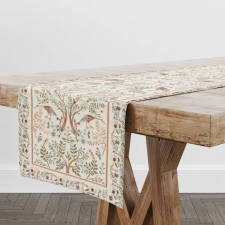  Ősi kert fehér gobelin asztali futó 44x140 cm lakástextília