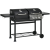 Osoam Gázgrill és faszenes grill BBQ grill kocsi 161x53x101 cm 3 égővel, hőmérővel és melegítőtálcákkal