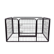 Osoam Kutya kennel kültéri kutyaketrec 70x80 cm cm fekete kisállat ketrec, kifutó szállítóbox, fekhely kutyáknak
