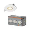 Osram 3 db süllyesztett halogén LED mennyezeti spotlámpa, kerek, 4,9 W, 280 lm, 2700 K, meleg fehér, süllyesztett, Osram
