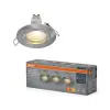 Osram 3 db süllyesztett halogén LED mennyezeti spotlámpa, kerek, GU10, 4,5 W, 400 lm, 2700 K, meleg nikkel, szatén, süllyesztett, Osram