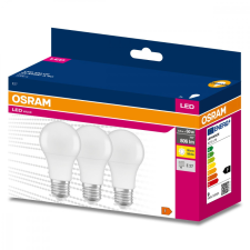 Osram 3PAK LED izzó E27 A60 8.5W = 60W 806lm 3000K Meleg 200° OSRAM ÉRTÉK izzó