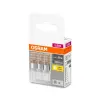  OSRAM Base 230V LED kapszula, plasztik ház, 2,6W 320lm 2700K G9 − 3 db-os szett, átlagos élettartam: 10000 óra, fényszín: meleg fehér LED BASE PIN 230V 30 CL 2.6W 2700K G9 x3 ( 4058075450073 )