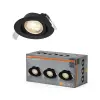 Osram db süllyesztett halogén LED mennyezeti spotlámpa, mozgatható, kerek, 4,9 W, 260 lm, 2700 K, meleg fekete, süllyesztett, Osram