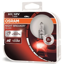 Osram H1 Night Breaker SILVER +100%, 2 db autó izzó, izzókészlet