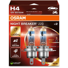 Osram H4 Night Breaker 220, +220%, Duo Box (64193NB220-2HB) autóalkatrész