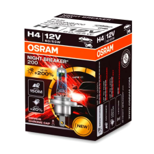 Osram H4 OSRAM Night Breaker 200 autó izzó 12V 60/55W autó izzó, izzókészlet