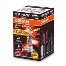 Osram H7 Osram autó izzó 12V 55W +200% Night Breaker autó izzó, izzókészlet