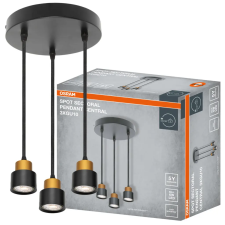 Osram Lampa Wisząca Sufitowa Reflektor Zwis 3x GU10 Czarna SECTORAL Osram világítás