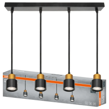 Osram Lampa Wisząca Sufitowa Zwis Reflektor 4x GU10 Czarna SECTORAL Osram világítás