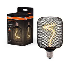 Osram Spirál LED izzó, E27, SQUARE BLACK, szabályozható meleg fehér világítás