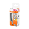 OSRAM Star LED gyertya, matt búra, 5W 470lm 2700K E14, átlagos élettartam: 15000 óra, fényszín: meleg fehér LED ST CL B 40 FR 5.7W 2700K E14 ( 4058075431072 )