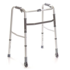  Összecsukható, állítható járókeret 2 kerékkel - M-es gyógyászati segédeszköz