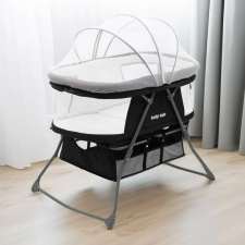  Összecsukható bölcsőágy DreamyNest Baby Mix fekete kiságy, babaágy