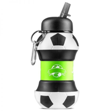 Összecsukható focis szilikon kulacs - 550 ml kulacs, kulacstartó