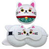  Összecsukható Maneki Neko utazó nyakpárna szemtakaróval