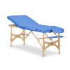  Összecsukható masszázságy HABYS® Panda Plus Szín: kék (#23) - Vinyl Flex, Váz mérete és színe: 180x70cm - világos bükkfa