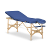  Összecsukható masszázságy HABYS® Panda Plus Szín: sötétkék (#12) - Vinyl Flex, Váz mérete és színe: 180x70cm - világos bükkfa