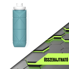 Összecsukható szilikon kulacs kulacs, kulacstartó