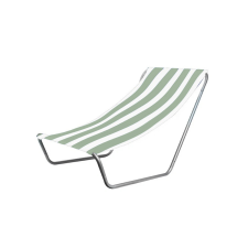  Összecsukható tengerparti napozóágy SAND, világoszöld csíkos kerti bútor