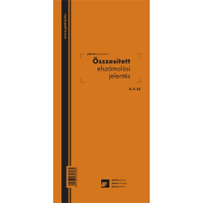Összesített elszámolási jelentés 150 lapos tömb 140x295 mm nyomtatvány
