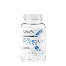 Ostrovit Triple Magnesium + B6 P-5-P - Magnézium B6 Vitaminnal (90 Kapszula) vitamin és táplálékkiegészítő